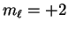 $m_\ell=+2$