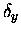 $\delta_y$